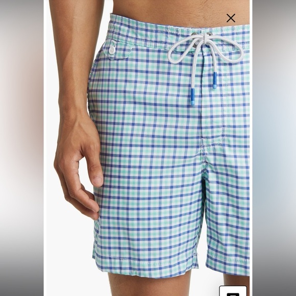 NWT XXL Tommy Bahama Rialto Riviera Check Swim Trunks Vacation Swim Summer - Picture 4 of 11
